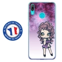 TPU0Y72019MANGAVIOLETTA - Coque souple pour Huawei Y7 (2019) avec impression Motifs manga fille violetta