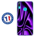 TPU0Y72019SOIEMAUVE - Coque souple pour Huawei Y7 (2019) avec impression Motifs soie drapée mauve