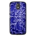 TPU1DES526ARABESQUEBLEU - Coque souple pour HTC Desire 526 avec impression Motifs arabesque bleu