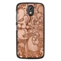 TPU1DES526ARABESQUEBRONZE - Coque souple pour HTC Desire 526 avec impression Motifs arabesque bronze