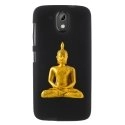 TPU1DES526BOUDDHAOR - Coque souple pour HTC Desire 526 avec impression Motifs bouddha or