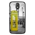 TPU1DES526CABINEUKJAUNE - Coque souple pour HTC Desire 526 avec impression Motifs cabine téléphonique UK jaune