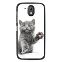 TPU1DES526CHATYEUXBLEU - Coque souple pour HTC Desire 526 avec impression Motifs chat yeux bleus