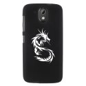 TPU1DES526DRAGONTRIBAL - Coque souple pour HTC Desire 526 avec impression Motifs dragon tribal