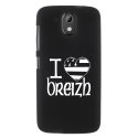 TPU1DES526DRAPBREIZH - Coque souple pour HTC Desire 526 avec impression Motifs drapeau Breton I Love Breizh