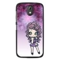 TPU1DES526MANGAVIOLETTA - Coque souple pour HTC Desire 526 avec impression Motifs manga fille violetta