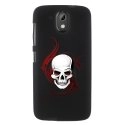 TPU1DES526SKULLTRIBAL - Coque souple pour HTC Desire 526 avec impression Motifs tête de mort sur fond tribal