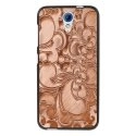 TPU1DES620ARABESQUEBRONZE - Coque souple pour HTC Desire 620 avec impression Motifs arabesque bronze