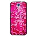 TPU1DES620ARABESQUEFUSHIA - Coque souple pour HTC Desire 620 avec impression Motifs arabesque fushia