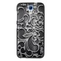 TPU1DES620ARABESQUENOIR - Coque souple pour HTC Desire 620 avec impression Motifs arabesque noir