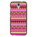 TPU1DES620AZTEQUE - Coque souple pour HTC Desire 620 avec impression Motifs aztèque