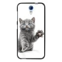 TPU1DES620CHATYEUXBLEU - Coque souple pour HTC Desire 620 avec impression Motifs chat yeux bleus