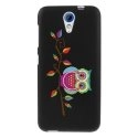 TPU1DES620CHOUETTEBRANCHE - Coque souple pour HTC Desire 620 avec impression Motifs chouette sur une branche