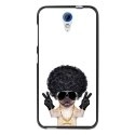 TPU1DES620DOGGANGSTER - Coque souple pour HTC Desire 620 avec impression Motifs bulldog gangster