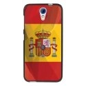 TPU1DES620DRAPESPAGNE - Coque souple pour HTC Desire 620 avec impression Motifs drapeau de l'Espagne