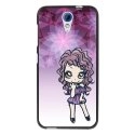 TPU1DES620MANGAVIOLETTA - Coque souple pour HTC Desire 620 avec impression Motifs manga fille violetta