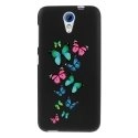 TPU1DES620PAPILLONS - Coque souple pour HTC Desire 620 avec impression Motifs papillons colorés