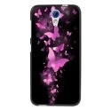 TPU1DES620PAPILLONSFUSHIAS - Coque souple pour HTC Desire 620 avec impression Motifs papillons fushias