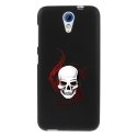 TPU1DES620SKULLTRIBAL - Coque souple pour HTC Desire 620 avec impression Motifs tête de mort sur fond tribal