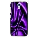 TPU1DES620SOIEMAUVE - Coque souple pour HTC Desire 620 avec impression Motifs soie drapée mauve