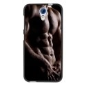 TPU1DES620TORSE - Coque souple pour HTC Desire 620 avec impression Motifs torse d'un homme musclé