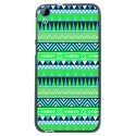 TPU1DES820AZTEQUEBLEUVERT - Coque Souple en gel noir pour HTC Desire 820 avec impression Motifs aztèque bleu et vert