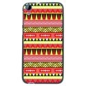 TPU1DES820AZTEQUEJAUNEROUGE - Coque Souple en gel noir pour HTC Desire 820 avec impression Motifs aztèque jaune et rouge