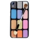 TPU1DES820MAQUILLAGE - Coque Souple en gel noir pour HTC Desire 820 avec impression Motifs palette de maquillage