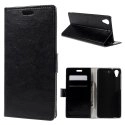 WALLETDES626NOIR - Etui type portefeuille noir pour HTC Desire 626 rabat latéral articulé fonction stand