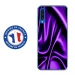 TPU0A50SOIEMAUVE - Coque souple pour Samsung Galaxy A50 avec impression Motifs soie drapée mauve