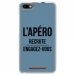 TPU0LENNY3APEROBLEU - Coque souple pour Wiko Lenny 3 avec impression Motifs l'apéro recrute bleu