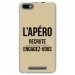 TPU0LENNY3APEROTAUPE - Coque souple pour Wiko Lenny 3 avec impression Motifs l'apéro recrute taupe