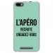 TPU0LENNY3APEROTURQUOISE - Coque souple pour Wiko Lenny 3 avec impression Motifs l'apéro recrute turquoise