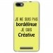 TPU0LENNY3BORDELIQUEJAUNE - Coque souple pour Wiko Lenny 3 avec impression Motifs Je ne suis pas bordélique jaune