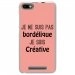 TPU0LENNY3BORDELIQUEROSE - Coque souple pour Wiko Lenny 3 avec impression Motifs Je ne suis pas bordélique rose