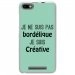 TPU0LENNY3BORDELIQUETURQUO - Coque souple pour Wiko Lenny 3 avec impression Motifs Je ne suis pas bordélique turquoise