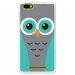 TPU0LENNY3CHOUETTE1 - Coque souple pour Wiko Lenny 3 avec impression Motifs chouette bleue et grise