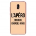 TPU0LENNY5APEROBEIGE - Coque souple pour Wiko Lenny 5 avec impression Motifs l'apéro recrute beige