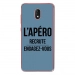 TPU0LENNY5APEROBLEU - Coque souple pour Wiko Lenny 5 avec impression Motifs l'apéro recrute bleu