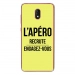 TPU0LENNY5APEROJAUNE - Coque souple pour Wiko Lenny 5 avec impression Motifs l'apéro recrute jaune