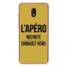 TPU0LENNY5APEROOR - Coque souple pour Wiko Lenny 5 avec impression Motifs l'apéro recrute or