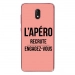 TPU0LENNY5APEROROSE - Coque souple pour Wiko Lenny 5 avec impression Motifs l'apéro recrute rose