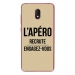 TPU0LENNY5APEROTAUPE - Coque souple pour Wiko Lenny 5 avec impression Motifs l'apéro recrute taupe