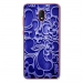 TPU0LENNY5ARABESQUEBLEU - Coque souple pour Wiko Lenny 5 avec impression Motifs arabesque bleu