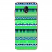 TPU0LENNY5AZTEQUEBLEUVER - Coque souple pour Wiko Lenny 5 avec impression Motifs aztèque bleu et vert