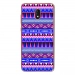 TPU0LENNY5AZTEQUEBLEUVIO - Coque souple pour Wiko Lenny 5 avec impression Motifs aztèque bleu et violet