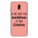 TPU0LENNY5BORDELIQUEROSE - Coque souple pour Wiko Lenny 5 avec impression Motifs Je ne suis pas bordélique rose