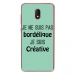 TPU0LENNY5BORDELIQUETURQUO - Coque souple pour Wiko Lenny 5 avec impression Motifs Je ne suis pas bordélique turquoise