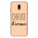 TPU0LENNY5CHIEUSEBEIGE - Coque souple pour Wiko Lenny 5 avec impression Motifs Chieuse d'Amour beige