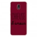 TPU0LENNY5CHIEUSEBORDEAU - Coque souple pour Wiko Lenny 5 avec impression Motifs Chieuse d'Amour bordeau